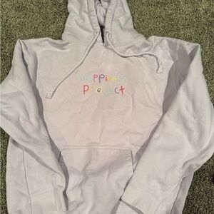 Happiness Project Hoodie in Light Purple
